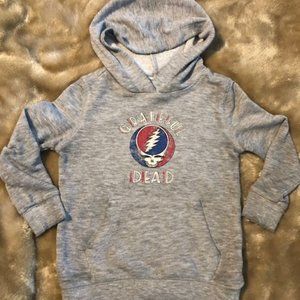 Greatful Dead 1987 Spring Tour Grey Kids 2T Hoodie